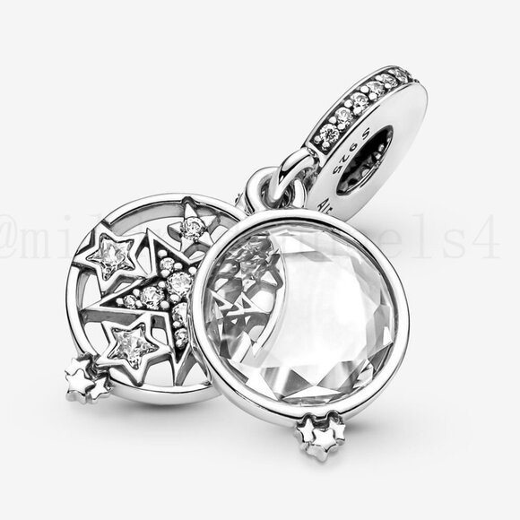 Pandora Magnified Star Double Dangle Charm - Picture 3 of 5